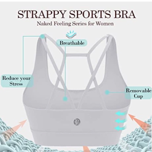 Angelic CrossLink White Workout Bra• Super Support - Picture 4 of 5